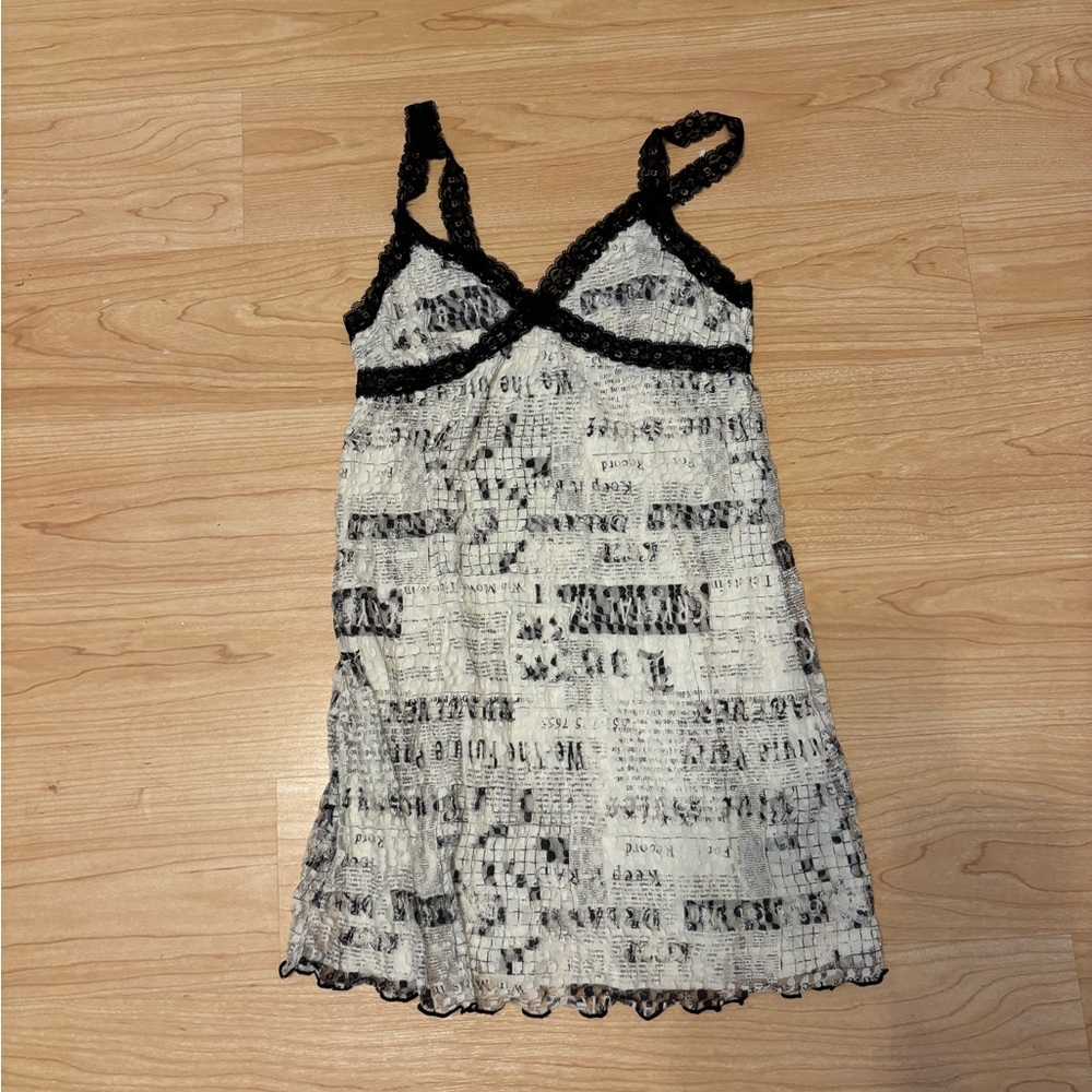 Urban Outfitters Size M Newspaper Print Dress